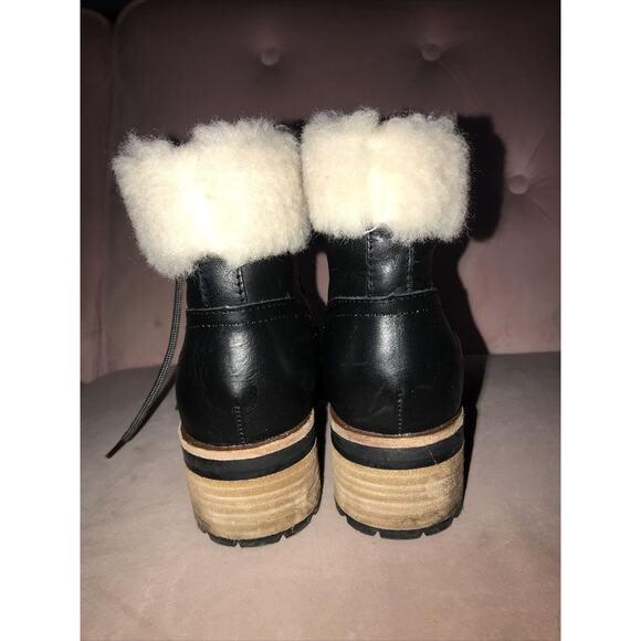 Kork Ease Leather With Sheepskin Lining Cooper Boots Size 7M - Picture 5 of 9